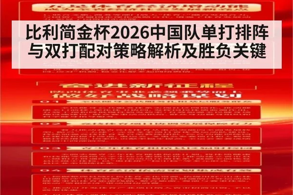 比利简金杯2026中国队单打排阵与双打配对策略解析及胜负关键
